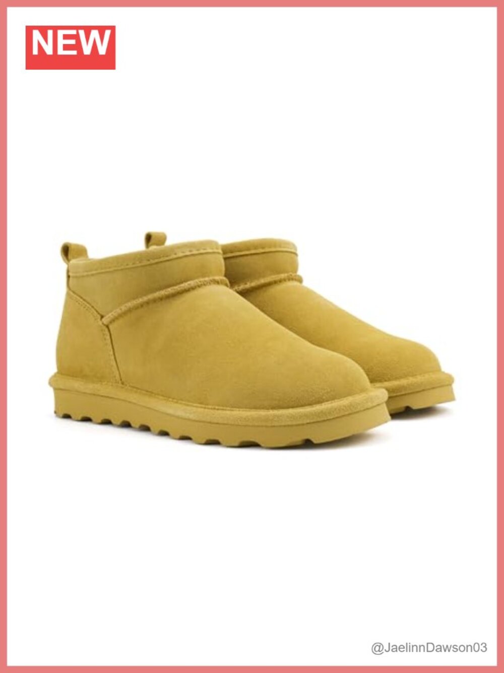 BEARPAW Super Shorty Ankle Boots Suede Wool Lined Pull-On Water Resistant